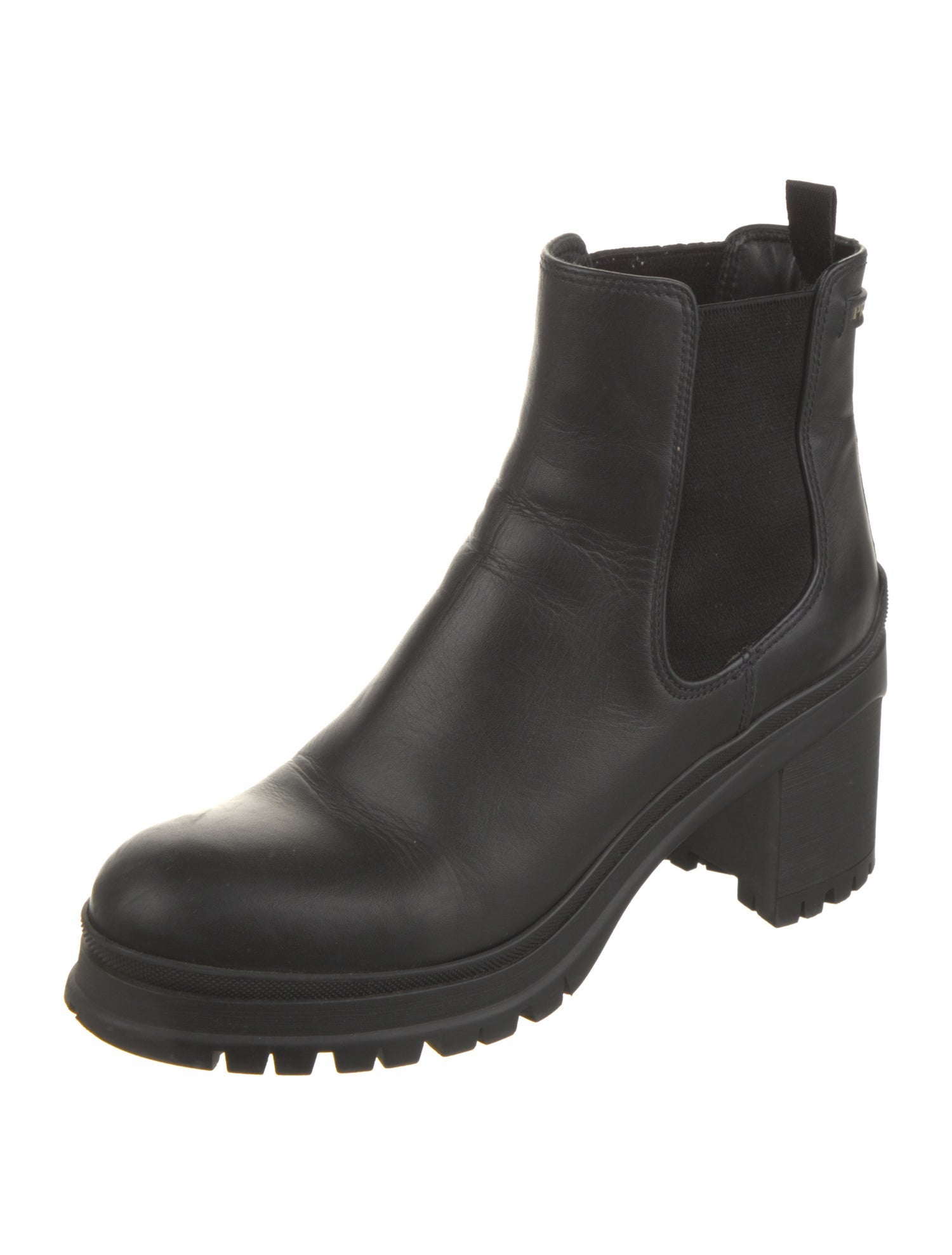 Prada Leather Chelsea Boots